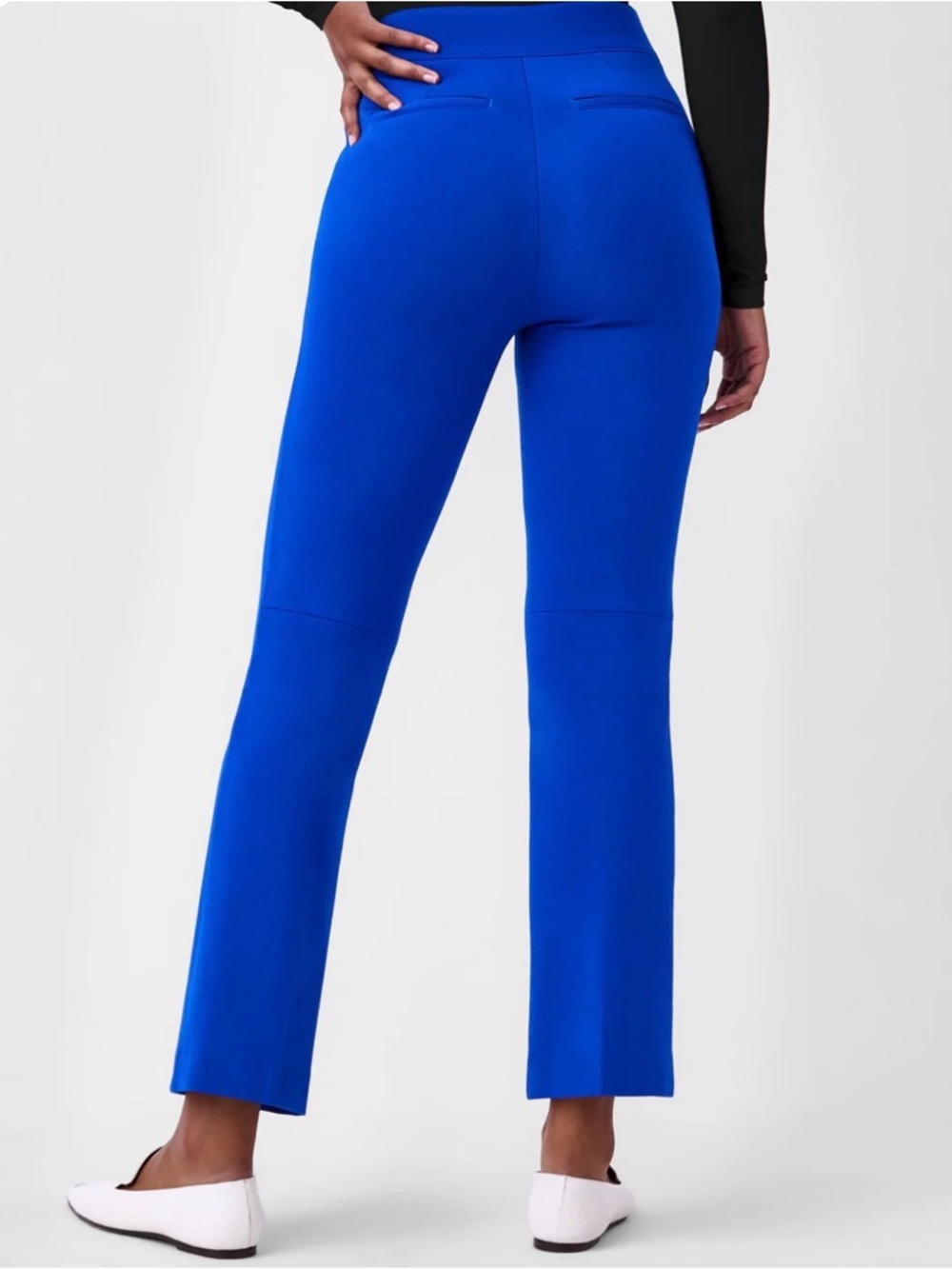 SPANX Cobalt Blue Straight-Leg High-Rise Pants
